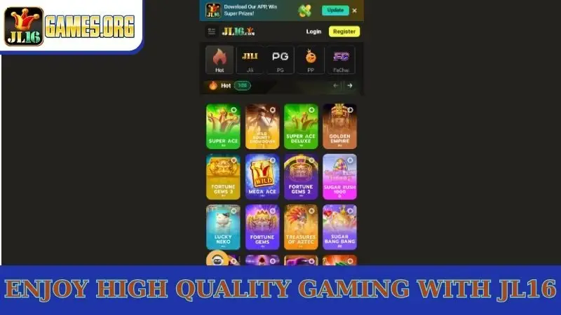 Enjoy high quality gaming with JL16